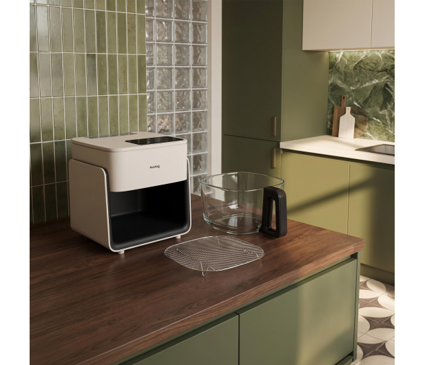 Huslog Air Fryer CrystalSteam szklany beżowy  4,2L - 1596764 - zdjęcie 12